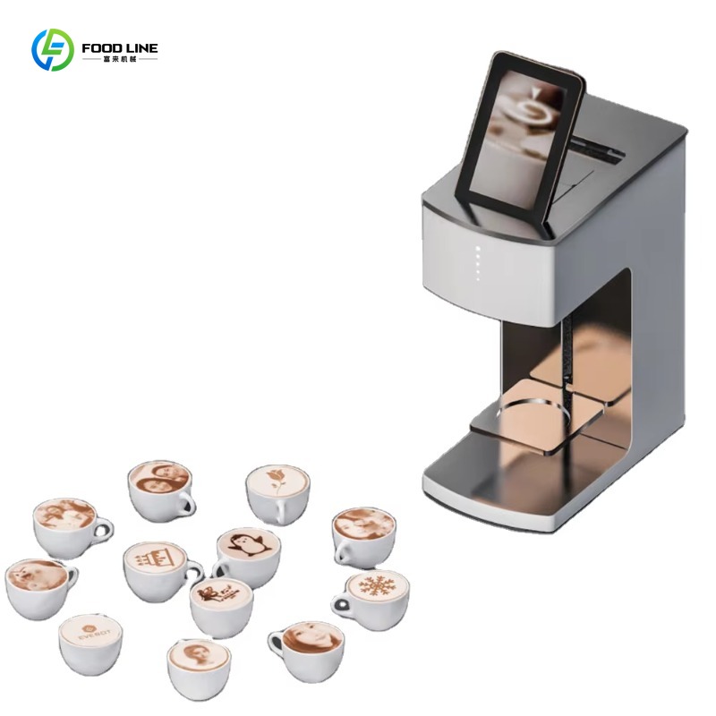 Commercial Printing Press Machine - Aangepaste 3D hoge-resolutie koffiekunstprinter, commerciële cappuccino,