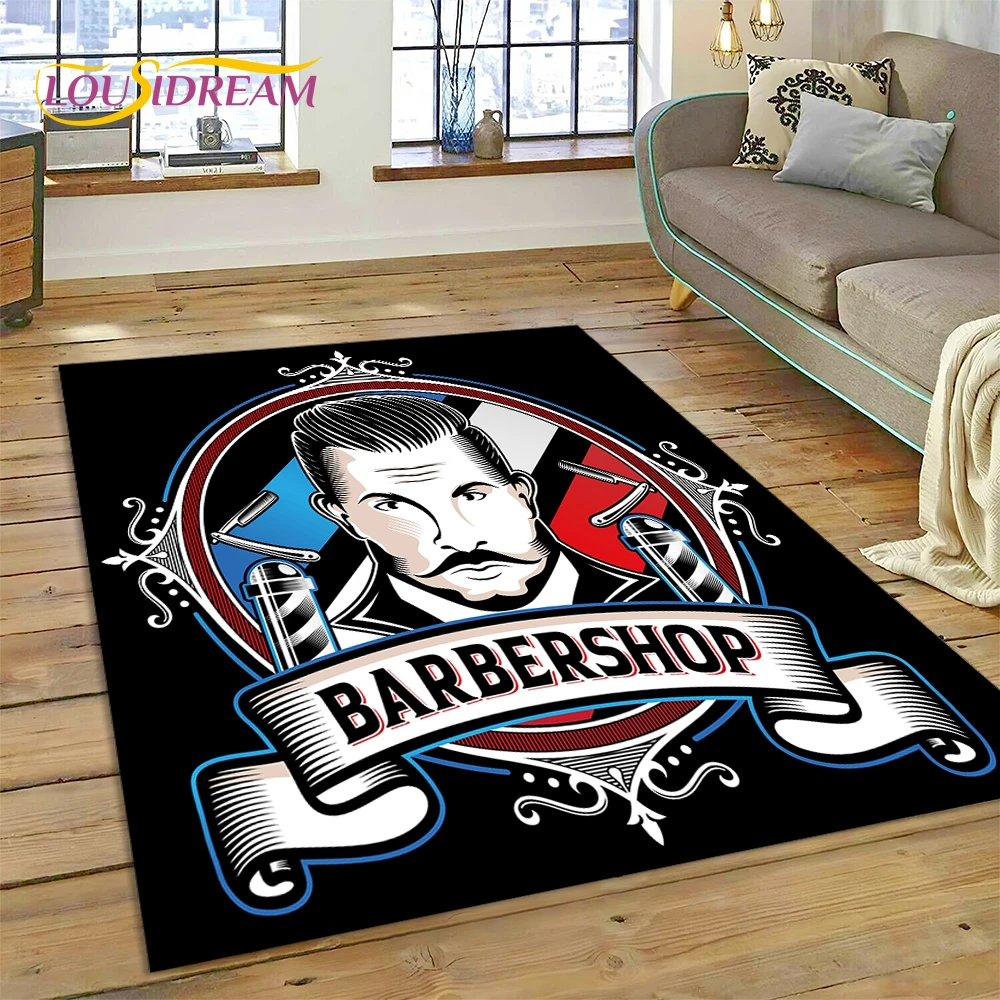 Commercial Printing Logo - Mode Kapper Logo Schedel Vintage Tapijt