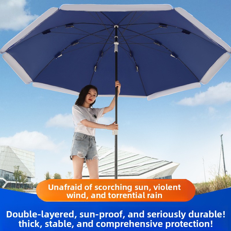 Commercial Printing Logo - Extra grote ronde parasol voor buiten,