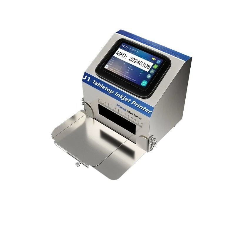 Commercial Printing Logo - J1 Desktop Statische Inkjetprinter Batchcode Datumnummer