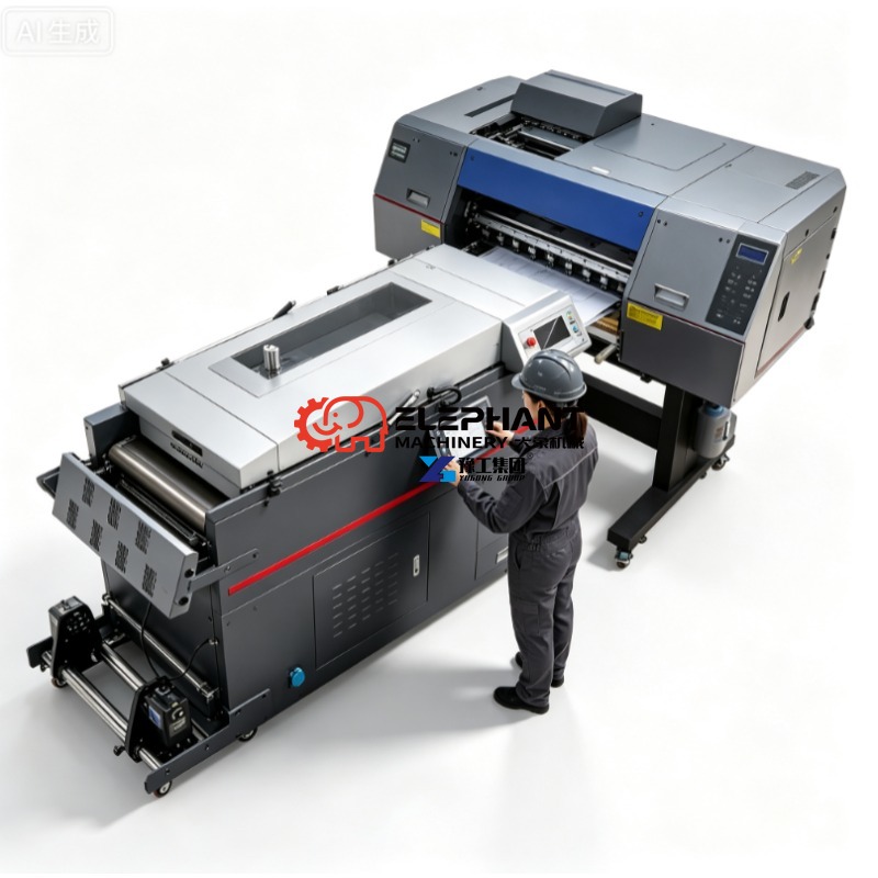 Commercial Printing Press Machine - Commerciële DTF PET-film printer, bijpassende warmtepersmachine,