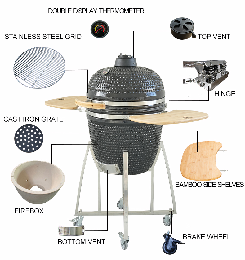 OEM Keramische Barbecue Grill  - Commercial Printing Logo recensie en prijs