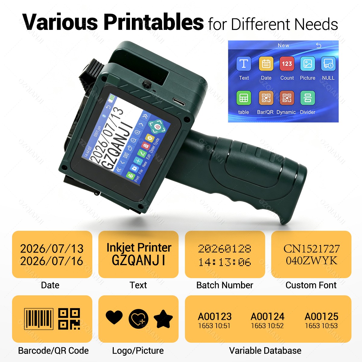Bluetooth 12,7 mm mini-inkjetp - Commercial Printing Logo recensie en prijs