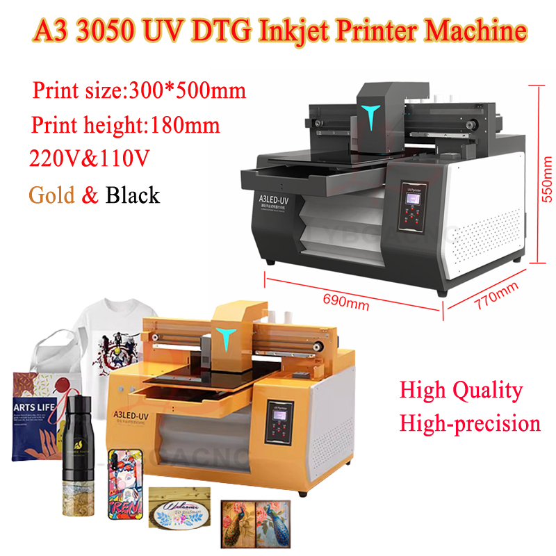 LYBGA UV DTG Inkjetprinter Gou - Uv Flatbed Printer recensie en prijs
